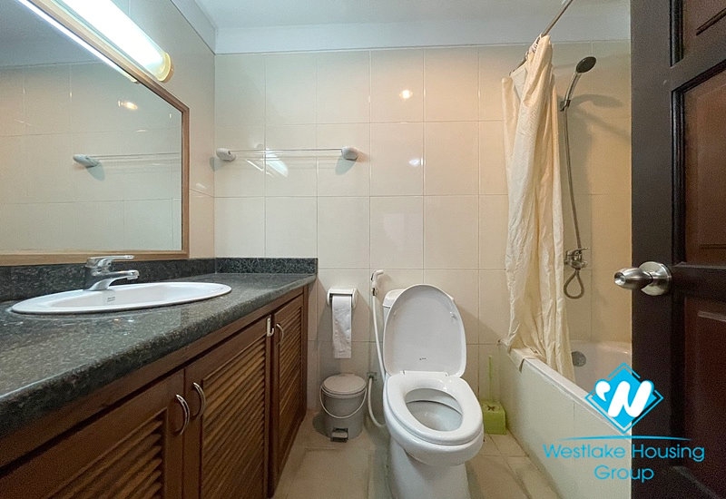 Fully furnished 3 bedroom apartment for rent on high floor, large balcony with a lot of facilities around the area